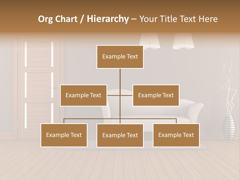 Doorknob Wooden Front PowerPoint Template