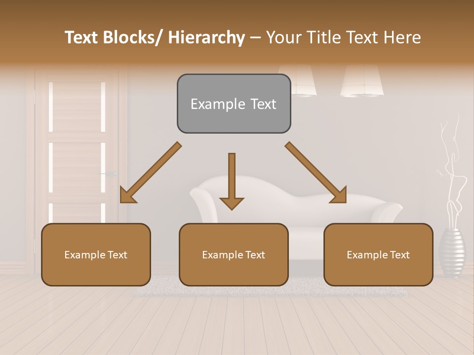 Doorknob Wooden Front PowerPoint Template
