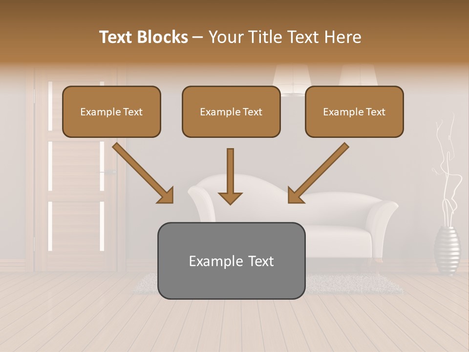 Doorknob Wooden Front PowerPoint Template