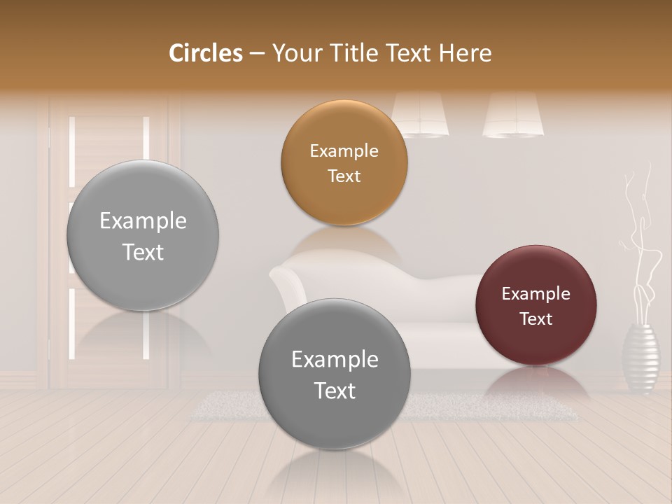 Doorknob Wooden Front PowerPoint Template