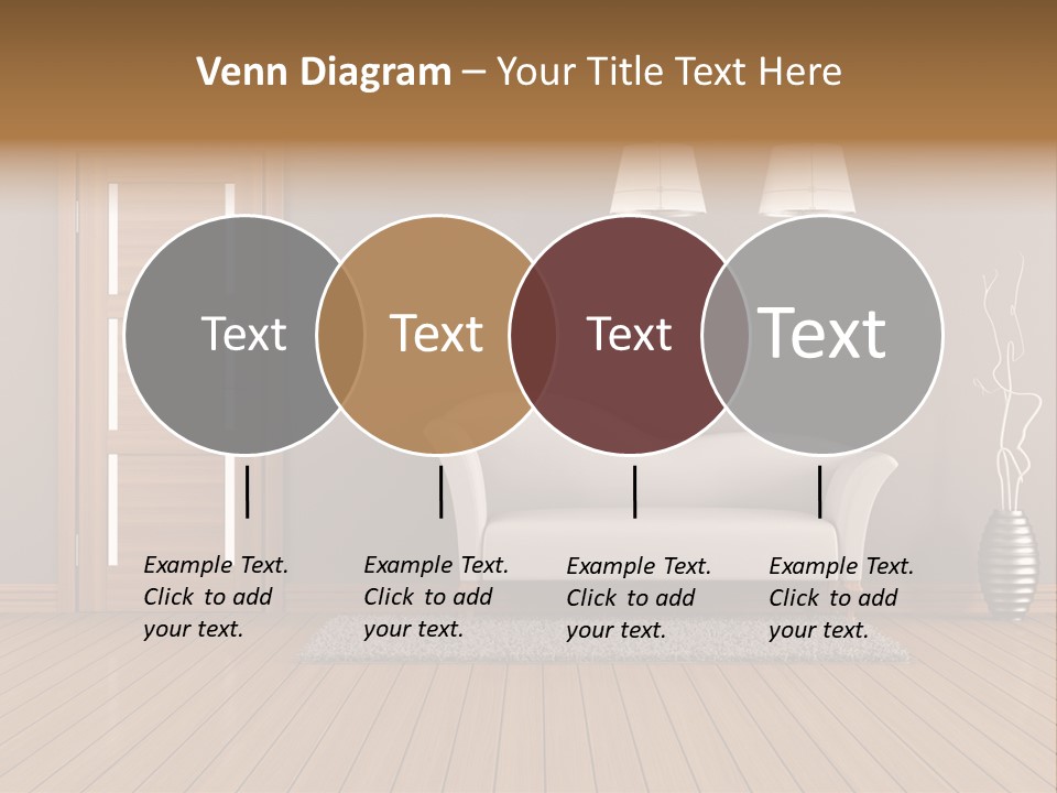 Doorknob Wooden Front PowerPoint Template