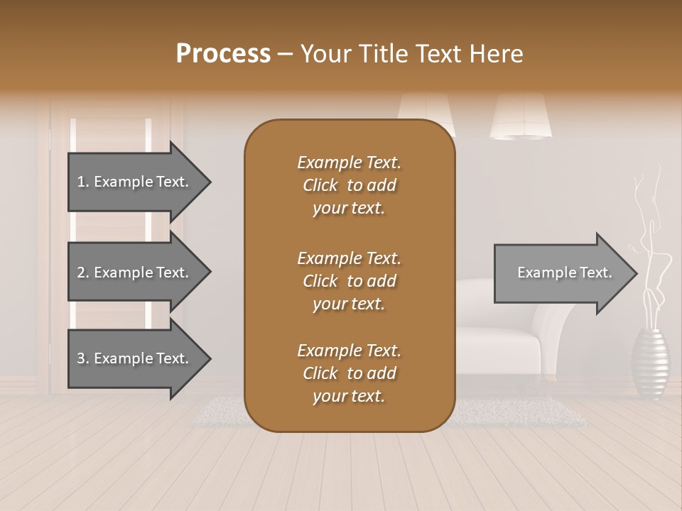 Doorknob Wooden Front PowerPoint Template