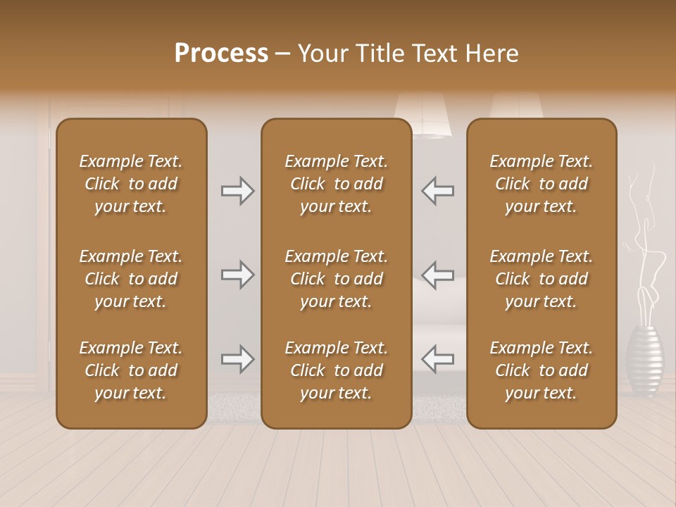Doorknob Wooden Front PowerPoint Template