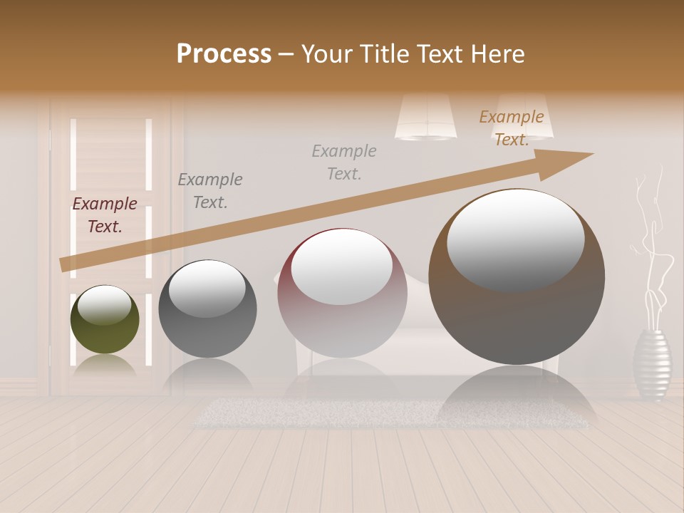 Doorknob Wooden Front PowerPoint Template