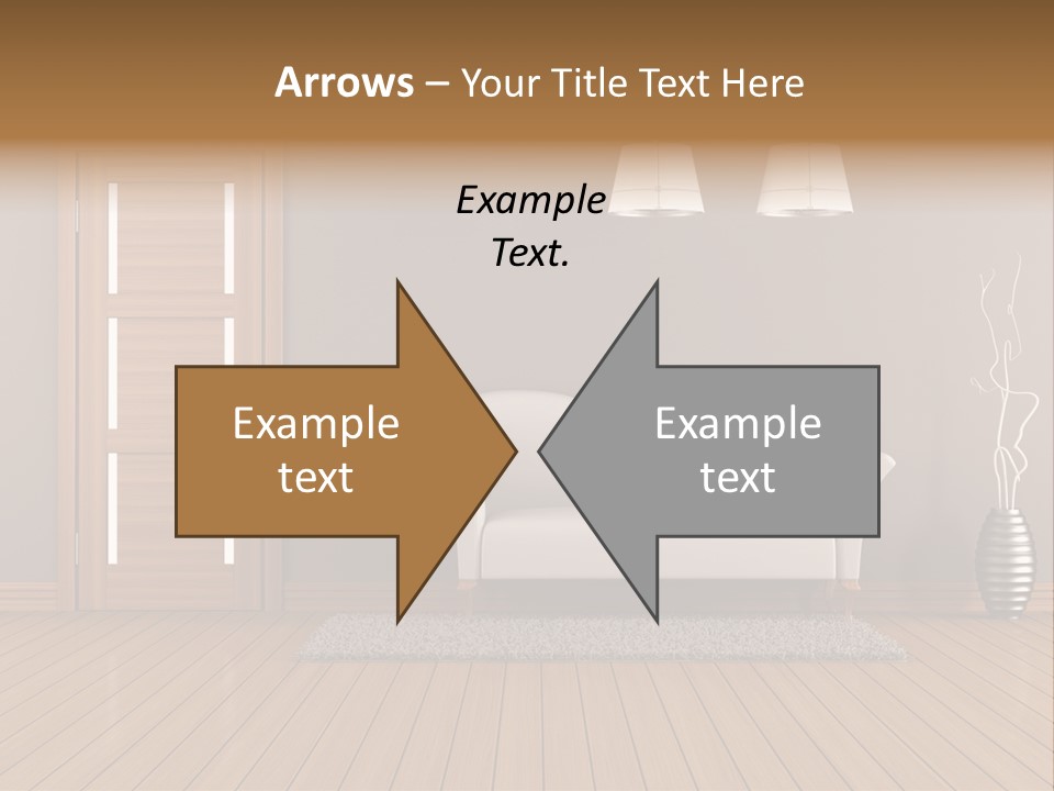Doorknob Wooden Front PowerPoint Template