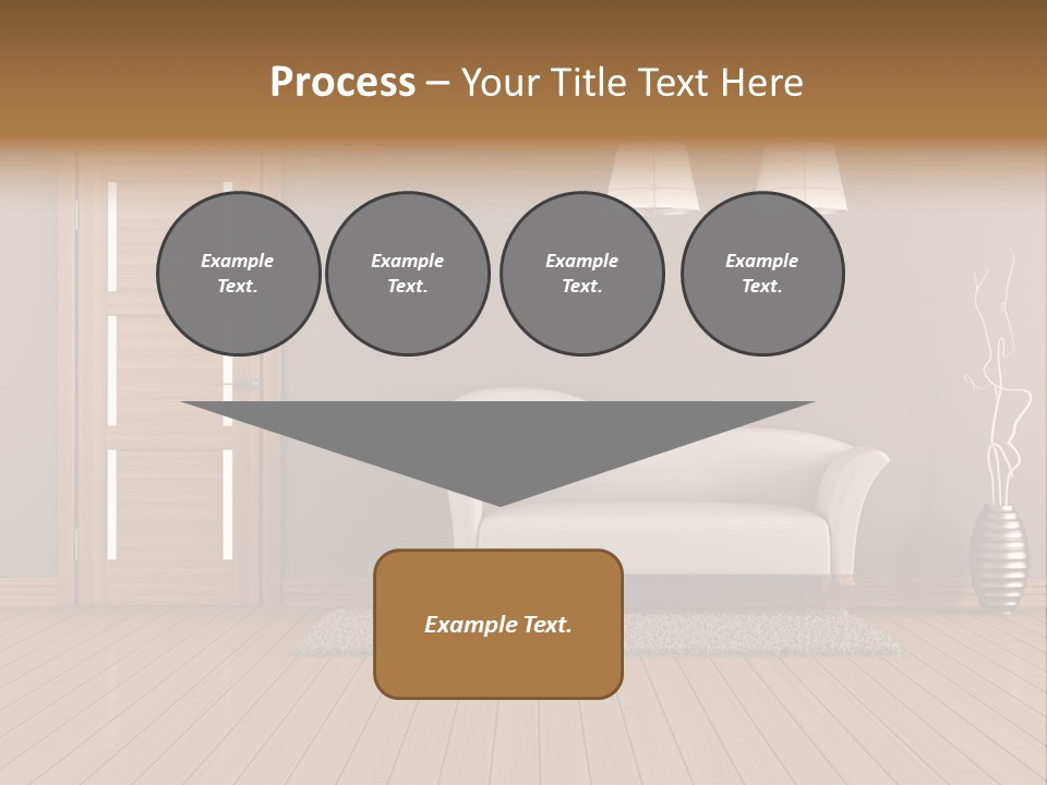 Doorknob Wooden Front PowerPoint Template