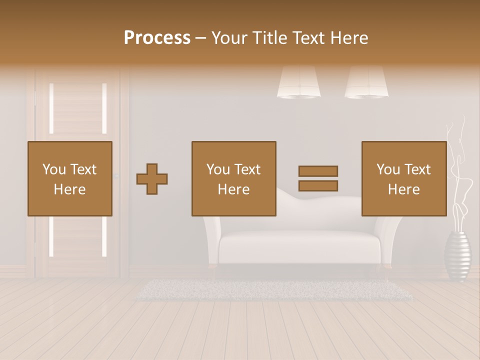 Doorknob Wooden Front PowerPoint Template