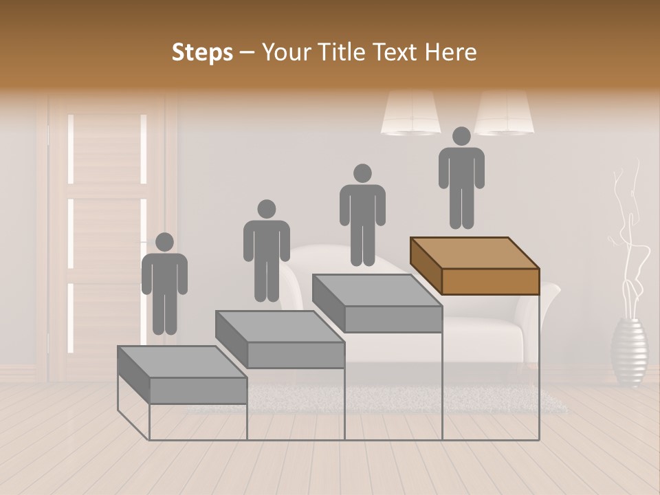 Doorknob Wooden Front PowerPoint Template