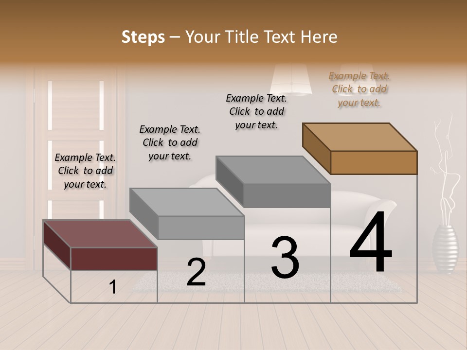 Doorknob Wooden Front PowerPoint Template
