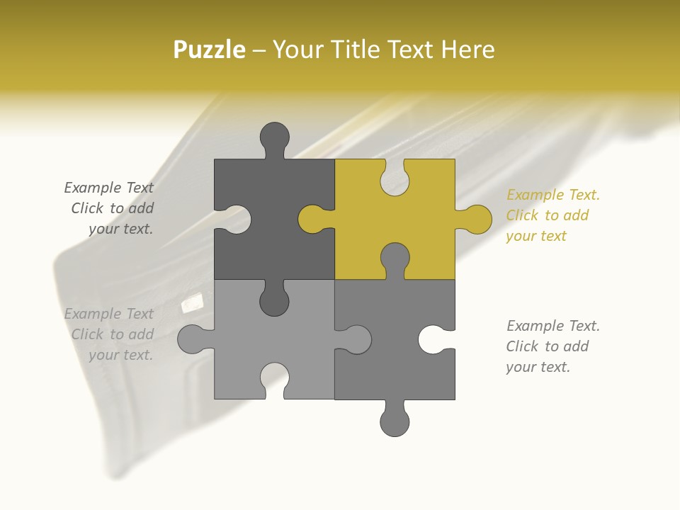 Money Cash Pouch PowerPoint Template