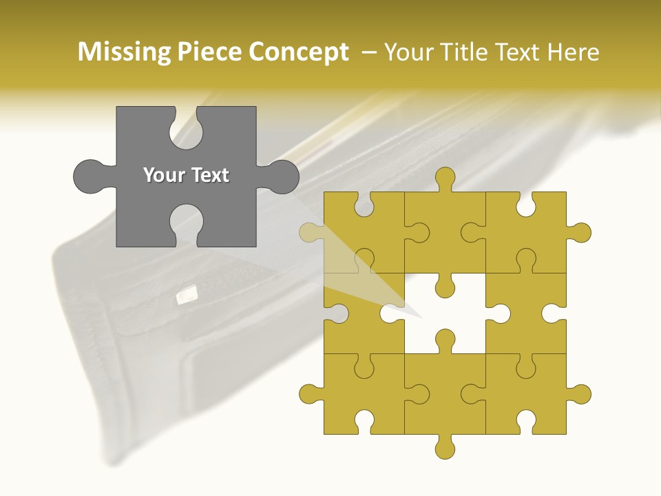 Money Cash Pouch PowerPoint Template