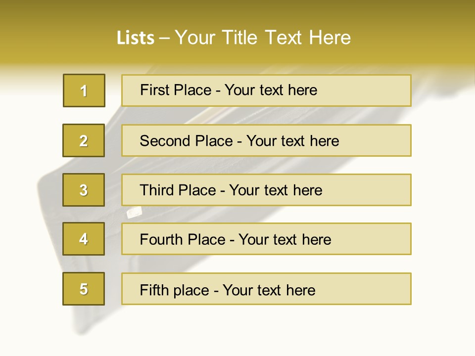 Money Cash Pouch PowerPoint Template