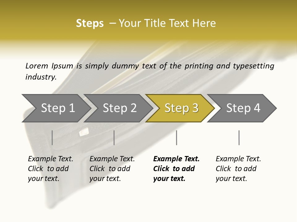 Money Cash Pouch PowerPoint Template
