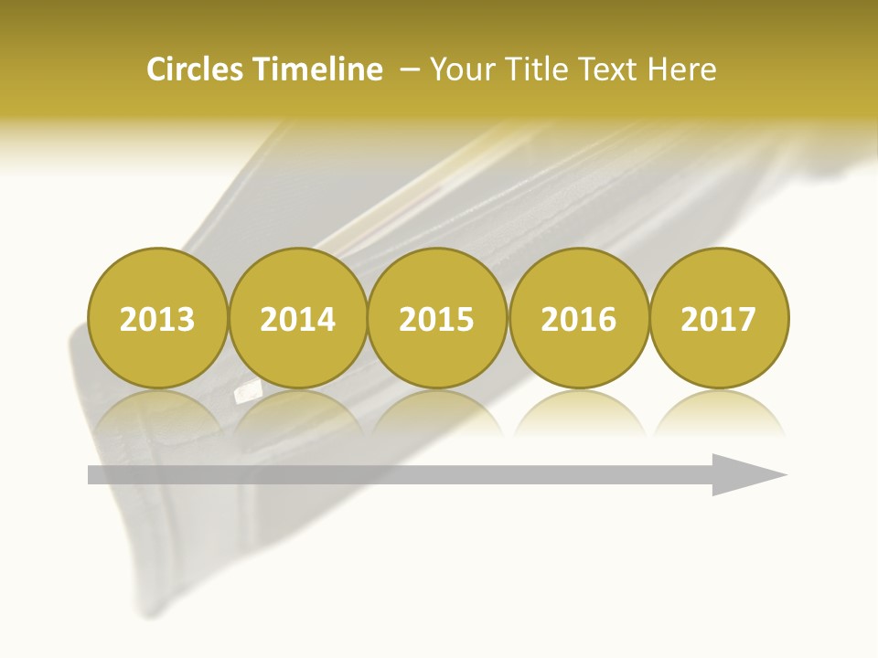 Money Cash Pouch PowerPoint Template