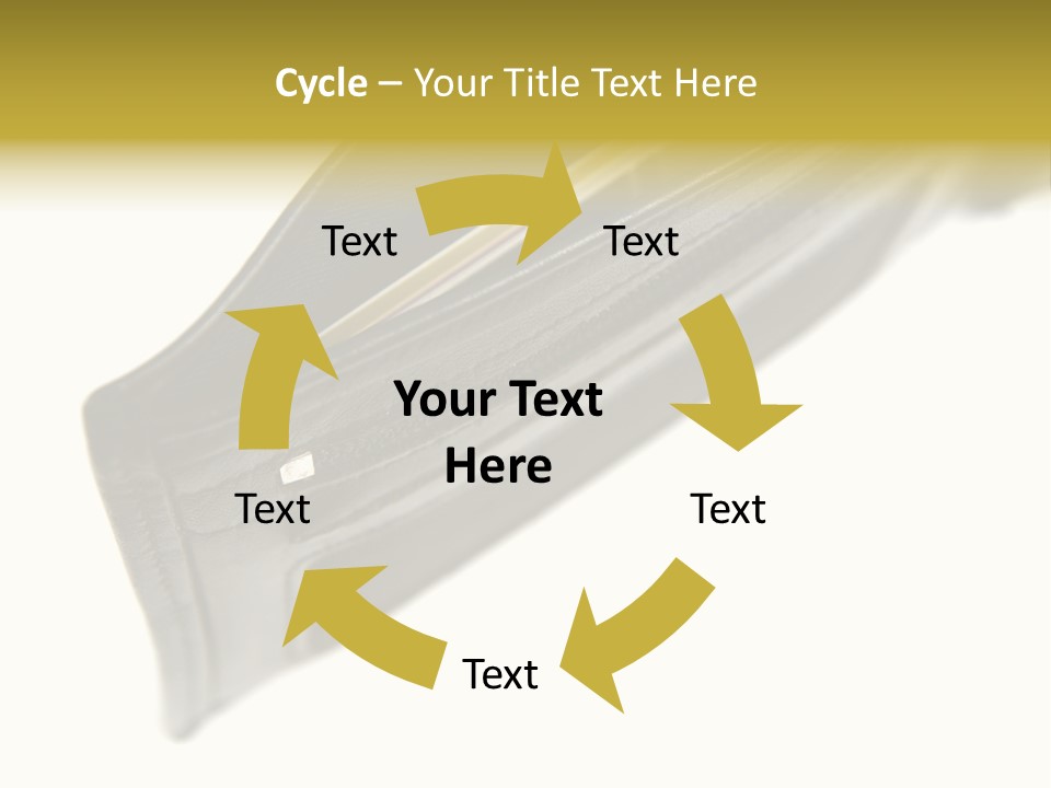 Money Cash Pouch PowerPoint Template