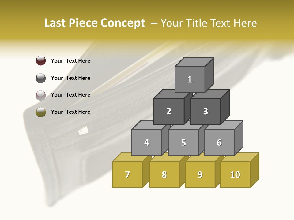 Money Cash Pouch PowerPoint Template
