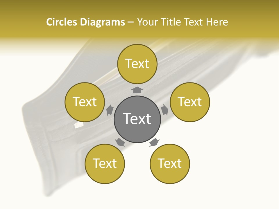 Money Cash Pouch PowerPoint Template