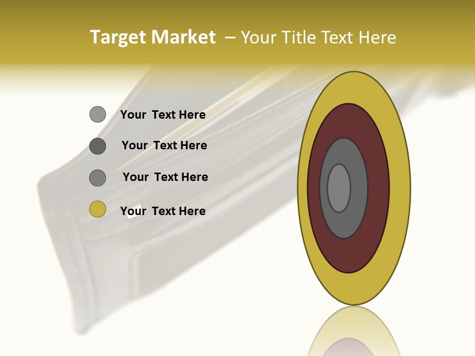 Money Cash Pouch PowerPoint Template