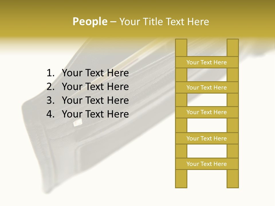 Money Cash Pouch PowerPoint Template