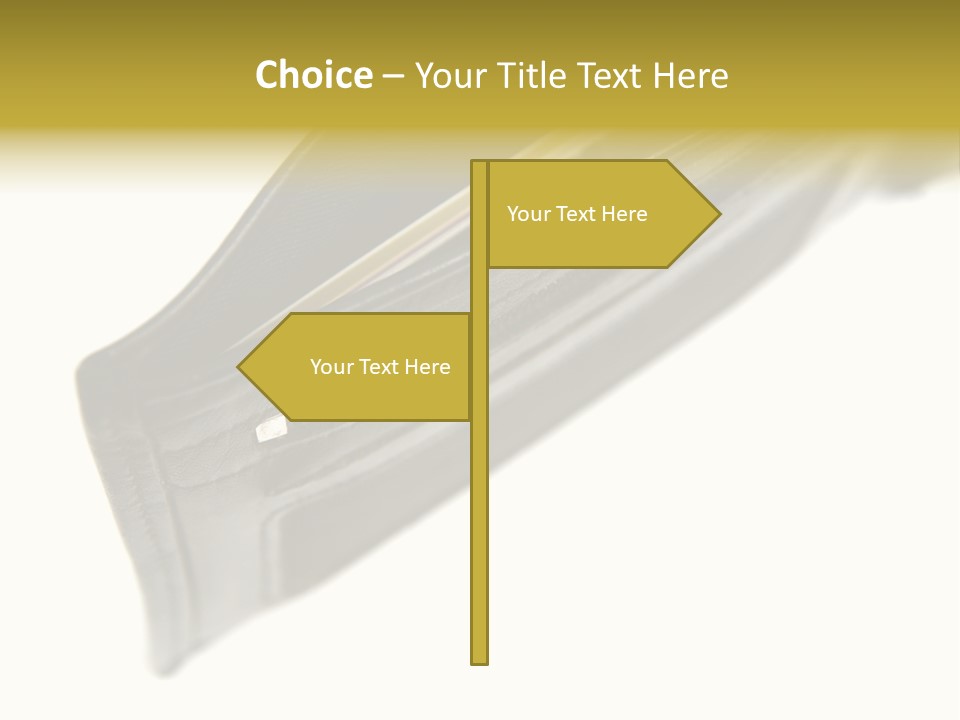 Money Cash Pouch PowerPoint Template