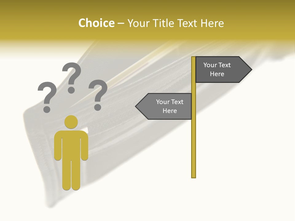 Money Cash Pouch PowerPoint Template