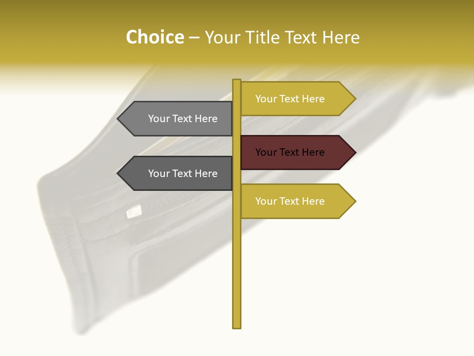 Money Cash Pouch PowerPoint Template