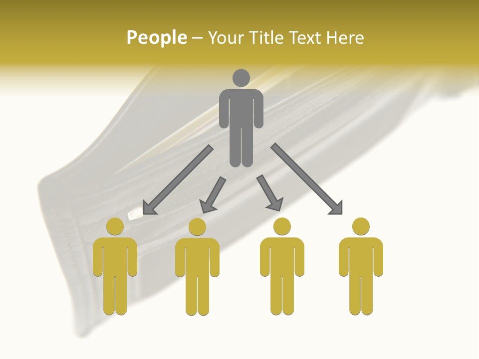 Money Cash Pouch PowerPoint Template