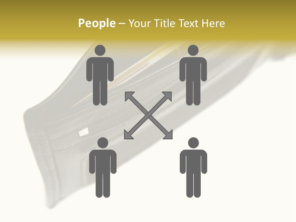 Money Cash Pouch PowerPoint Template