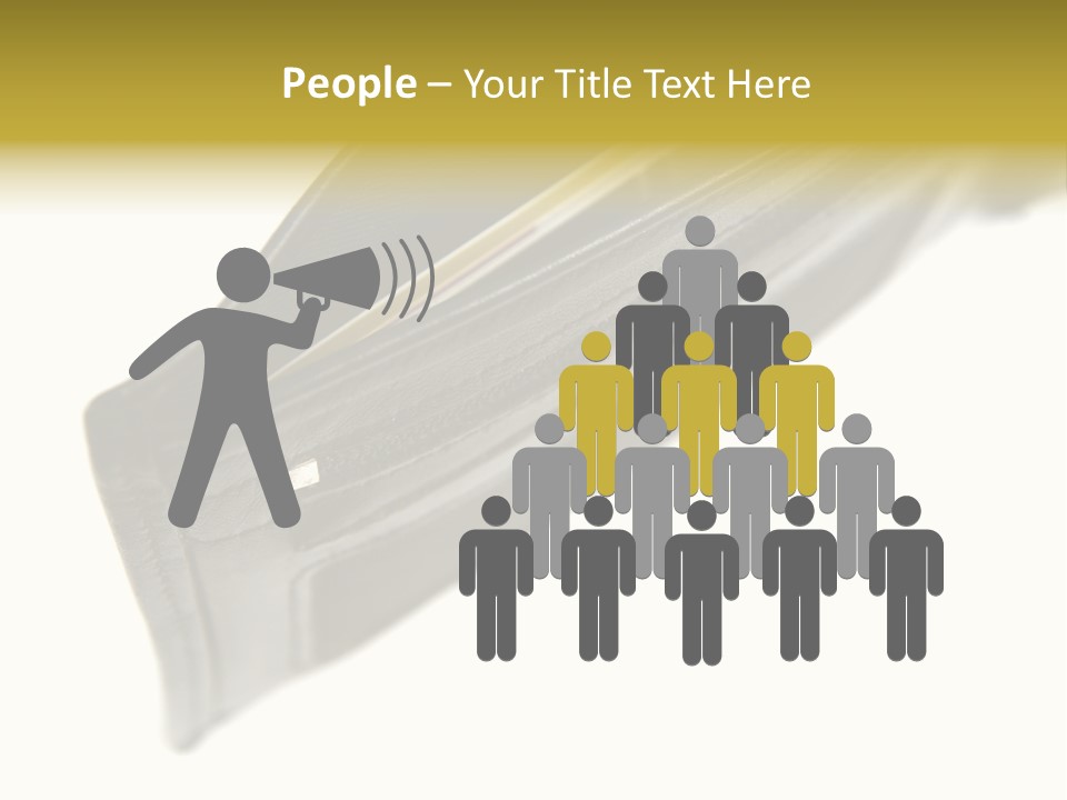 Money Cash Pouch PowerPoint Template