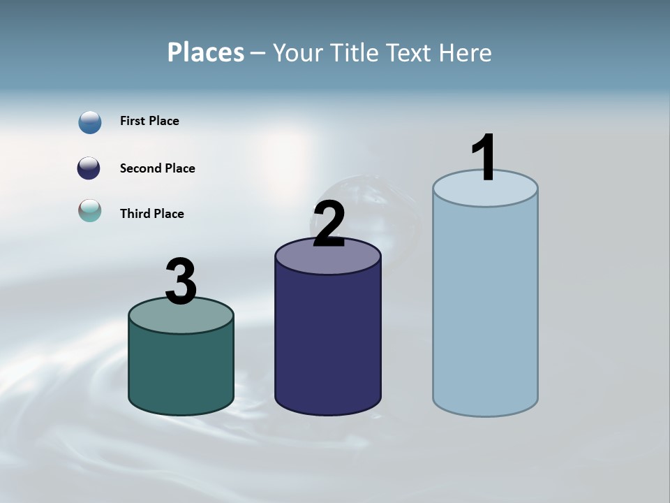 Big Coctail Watersplash PowerPoint Template