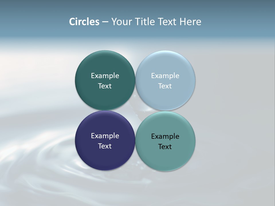 Big Coctail Watersplash PowerPoint Template
