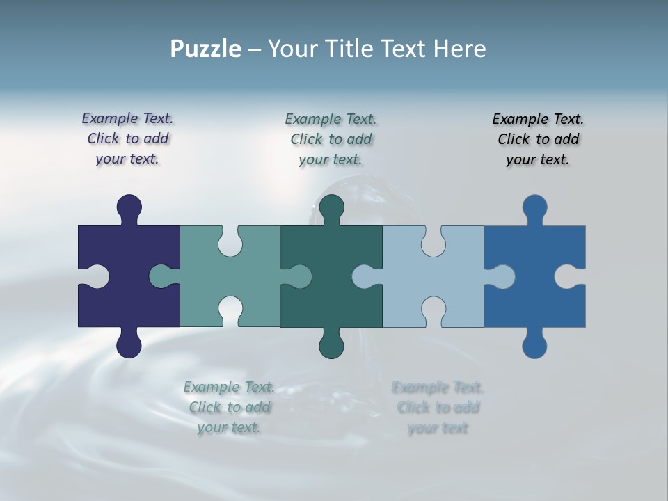 Big Coctail Watersplash PowerPoint Template