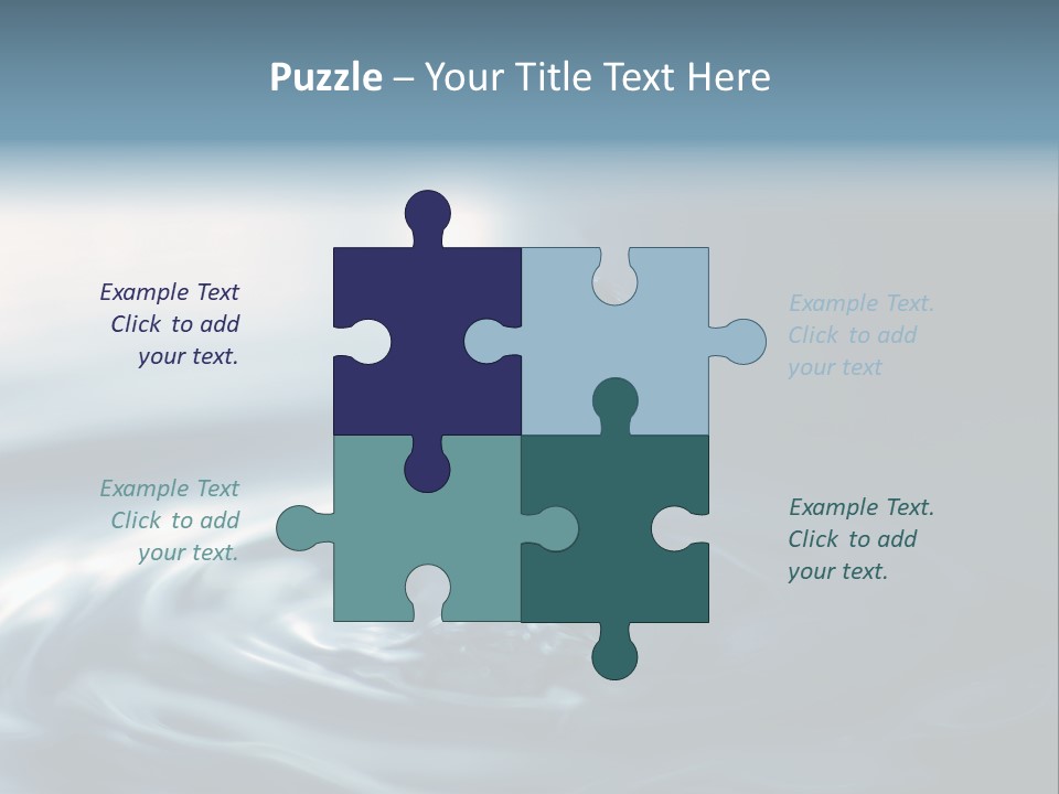 Big Coctail Watersplash PowerPoint Template