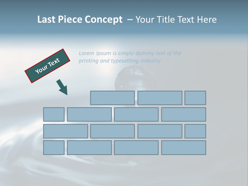 Big Coctail Watersplash PowerPoint Template