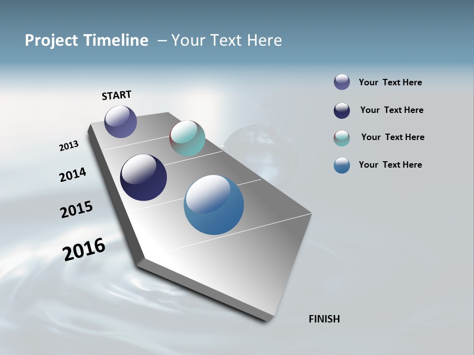Big Coctail Watersplash PowerPoint Template