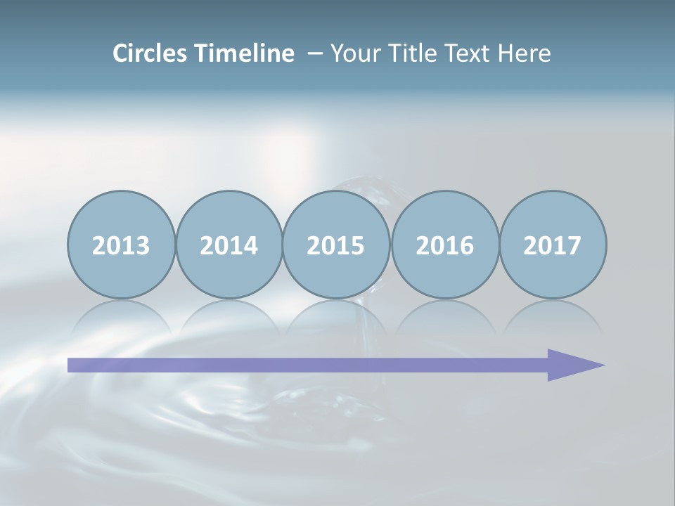 Big Coctail Watersplash PowerPoint Template
