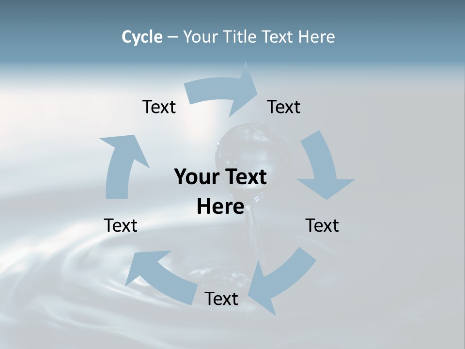 Big Coctail Watersplash PowerPoint Template