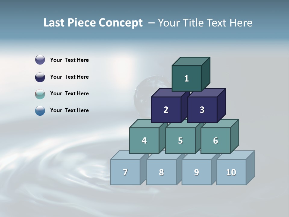 Big Coctail Watersplash PowerPoint Template