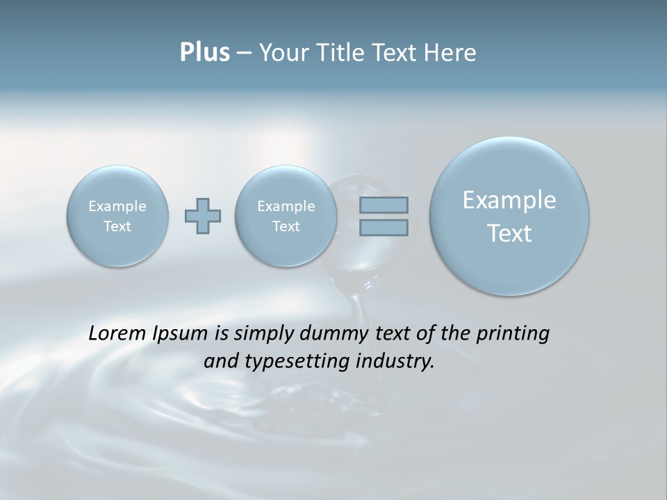Big Coctail Watersplash PowerPoint Template