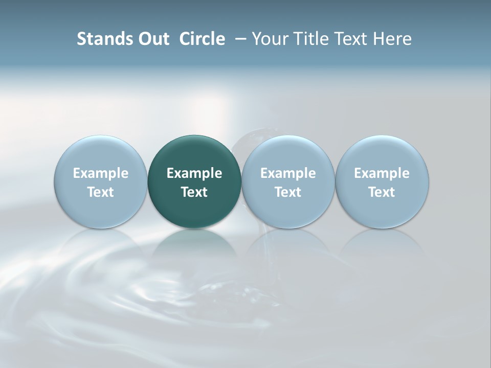 Big Coctail Watersplash PowerPoint Template