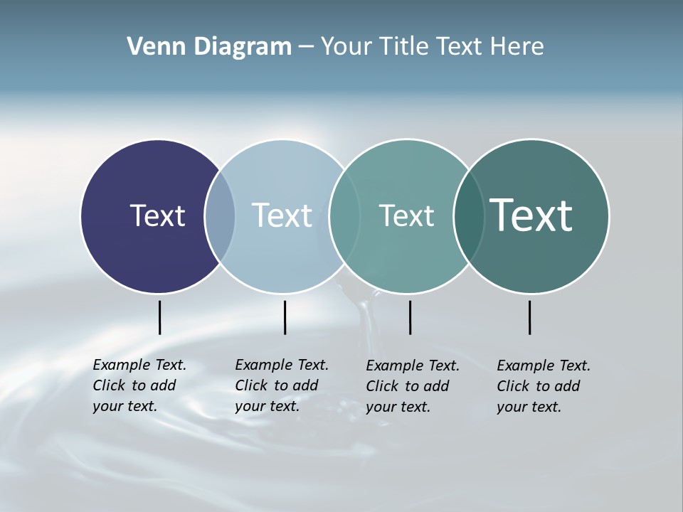 Big Coctail Watersplash PowerPoint Template