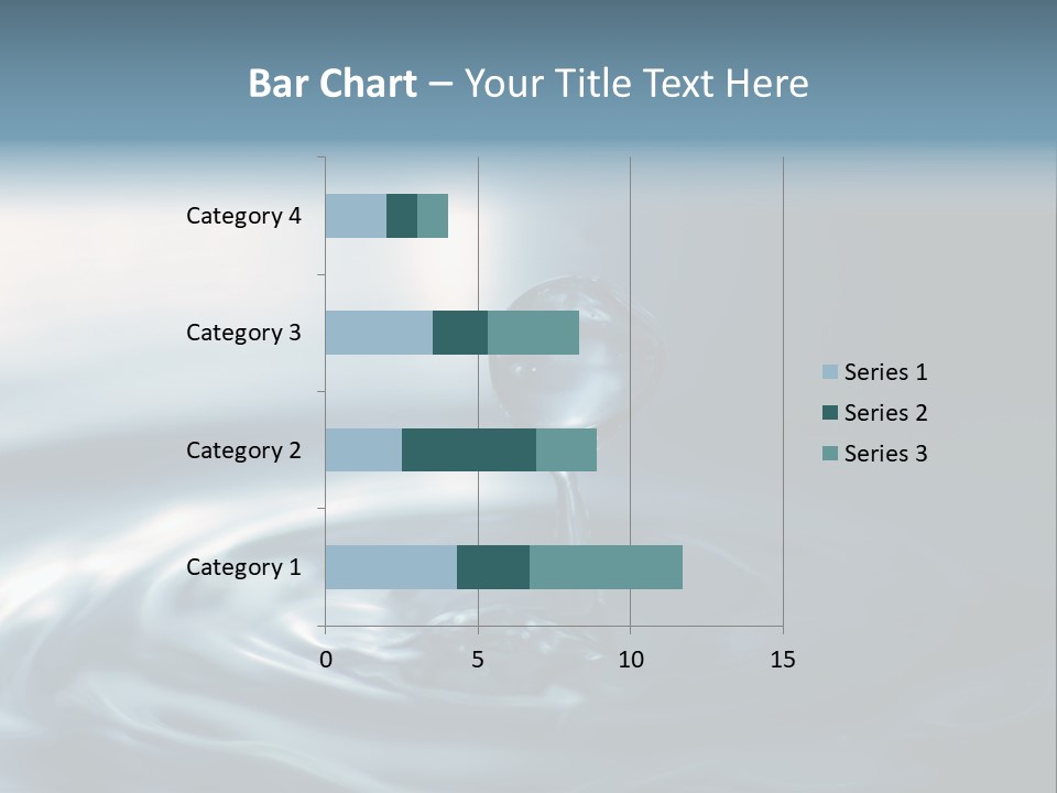 Big Coctail Watersplash PowerPoint Template
