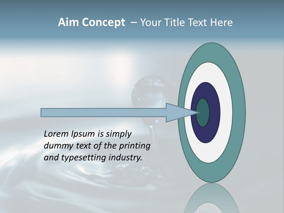 Big Coctail Watersplash PowerPoint Template