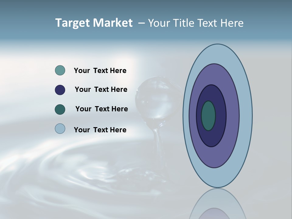 Big Coctail Watersplash PowerPoint Template