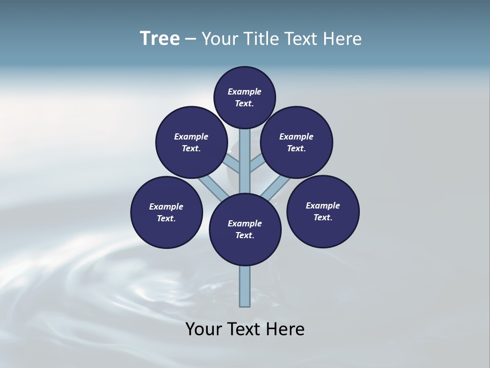 Big Coctail Watersplash PowerPoint Template
