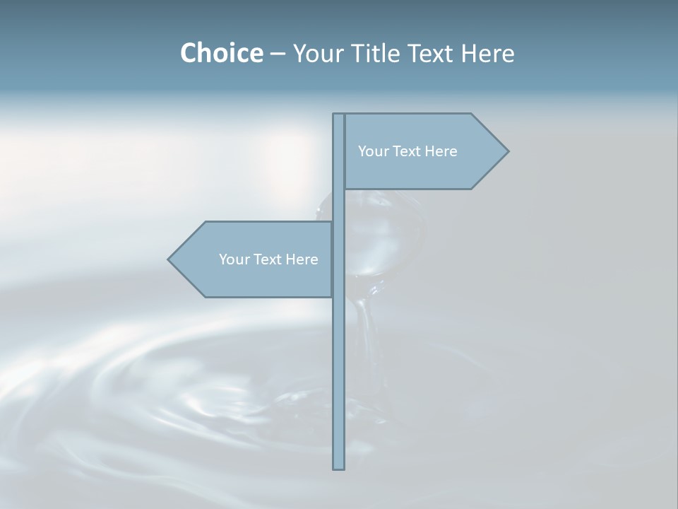 Big Coctail Watersplash PowerPoint Template