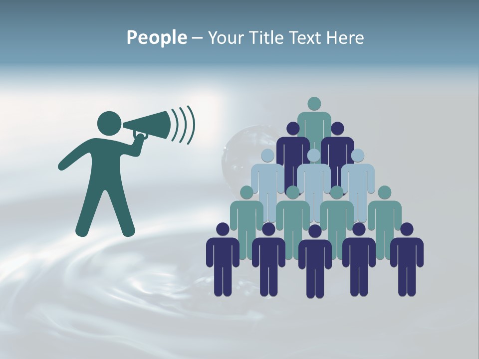 Big Coctail Watersplash PowerPoint Template
