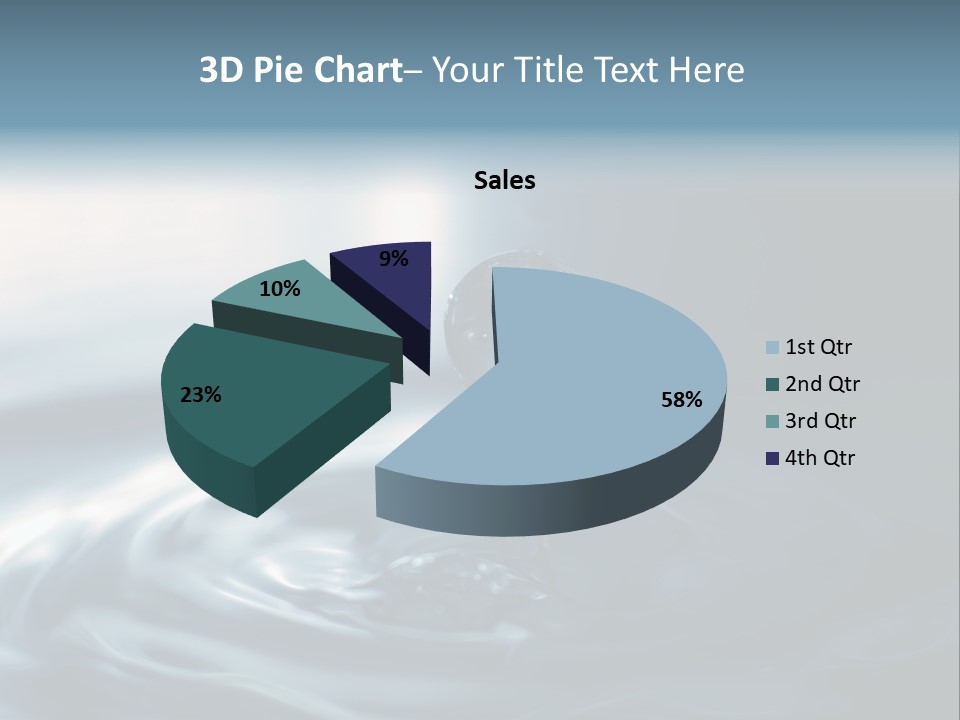 Big Coctail Watersplash PowerPoint Template