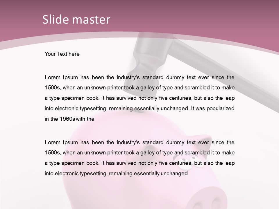 Coins Money Finances PowerPoint Template