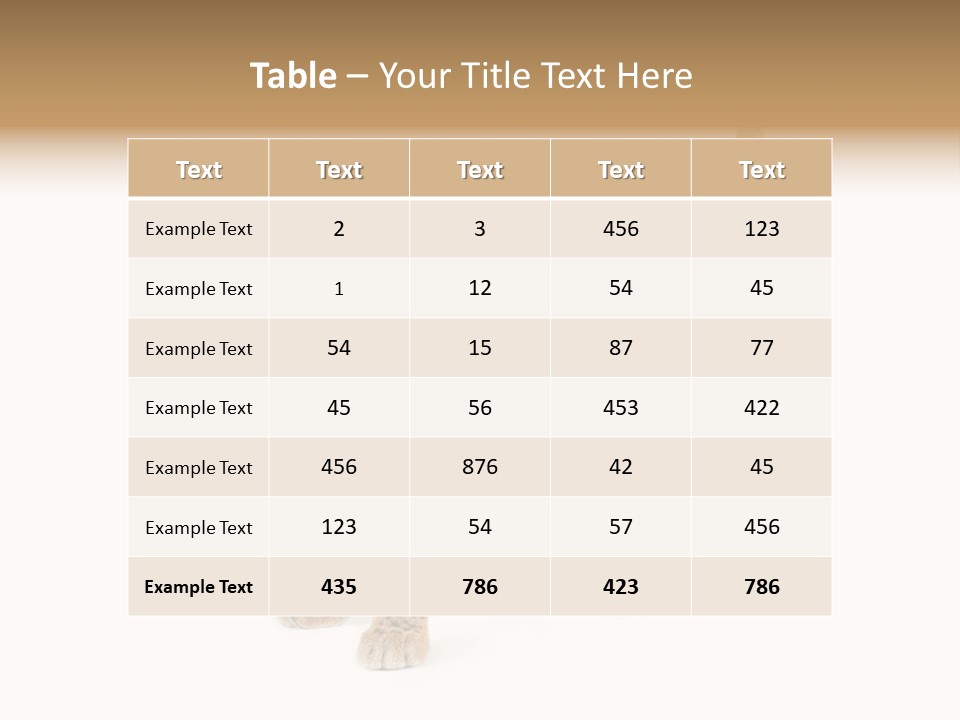 Cat Bobcat Male PowerPoint Template